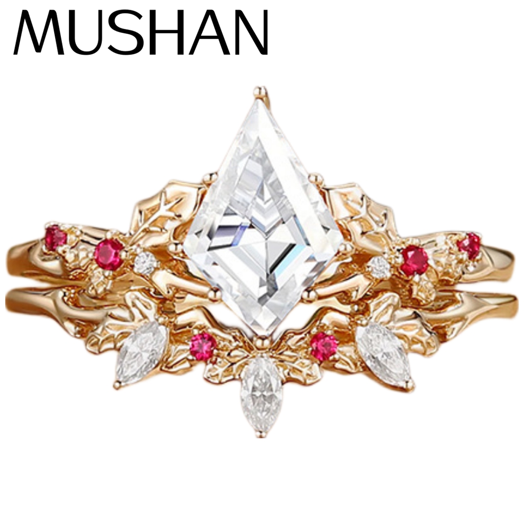 MUSHAN カスタムジュエリー 925 スターリングシルバ - Moissanite Ring のレビューと価格