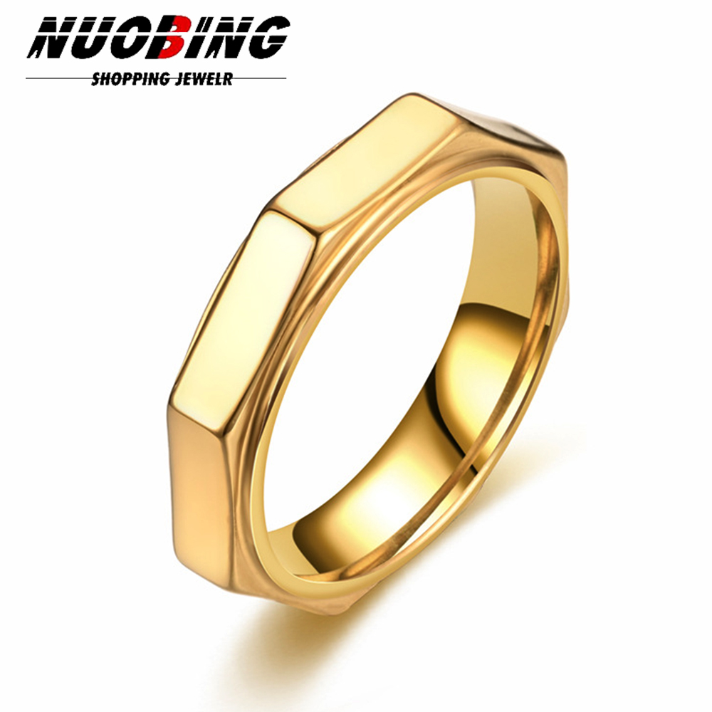 5 ミリメートルファッション六角チタン鋼リングナット形状不安 - Titanium Steel Ring のレビューと価格